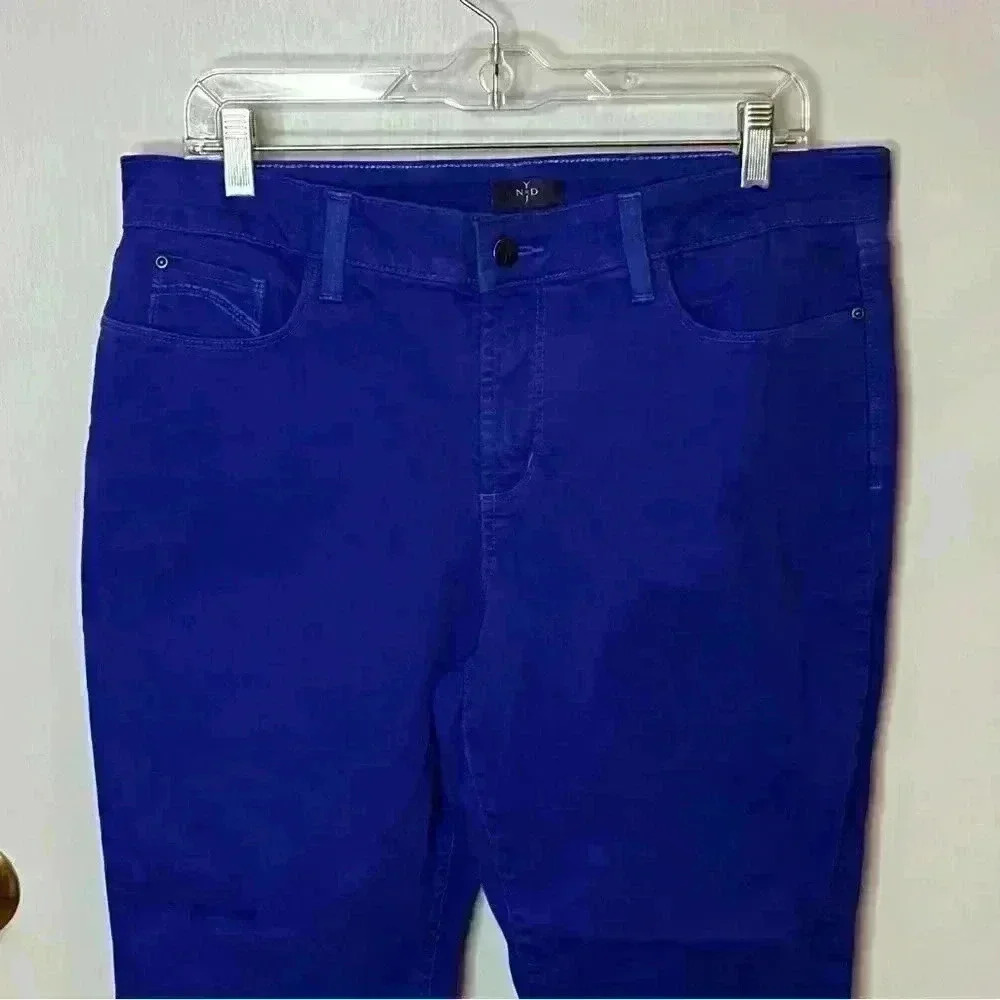 NYDJ Ankle Denim Jean Women 12 Blue Lift Tuck High-rise Stretch 5 Pocket Casual - Picture 2 of 7